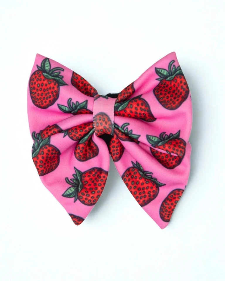 Strawberry Bliss Bow Tie
